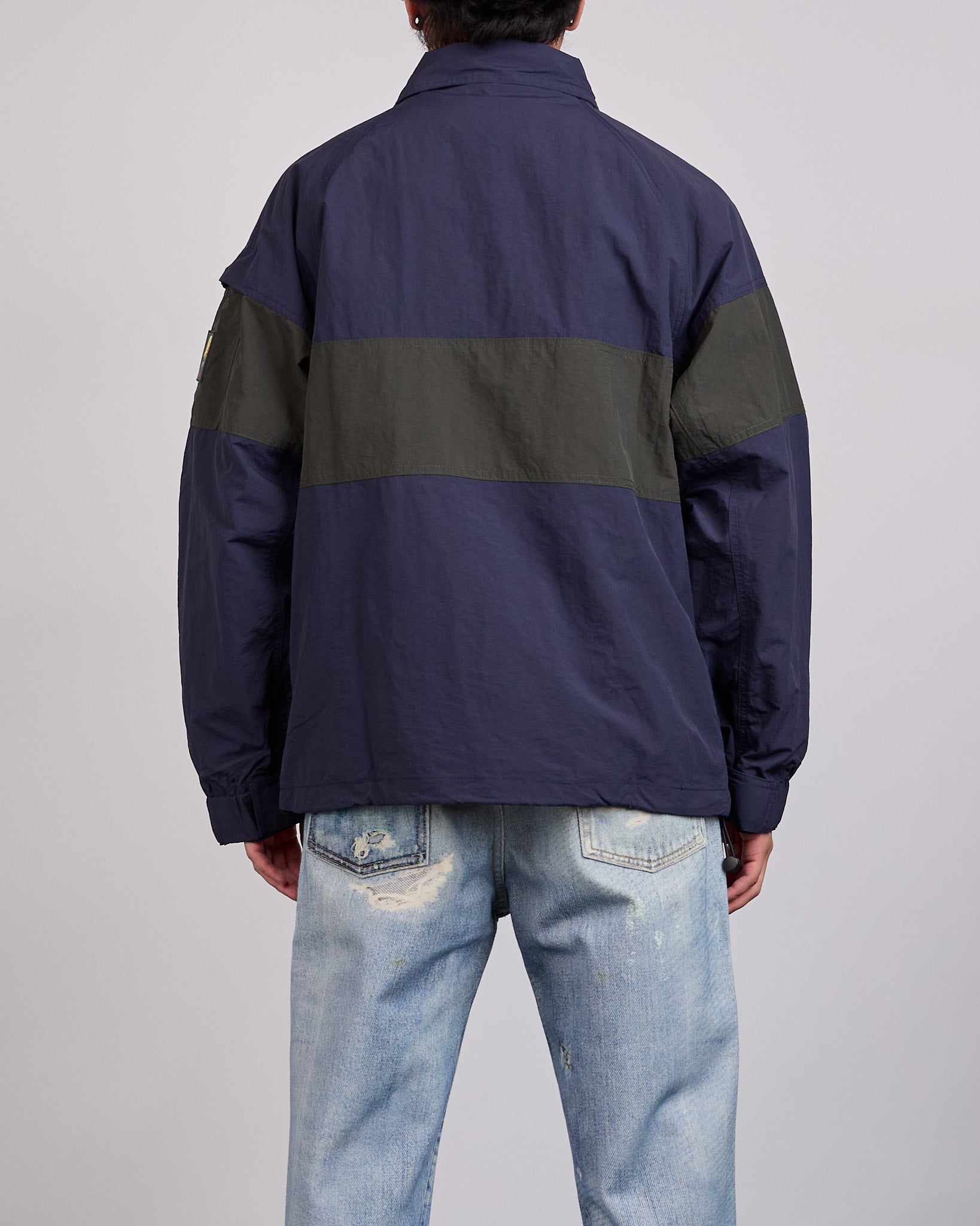 Brain Dead Panel Snow Jacket Navy – LESS 17