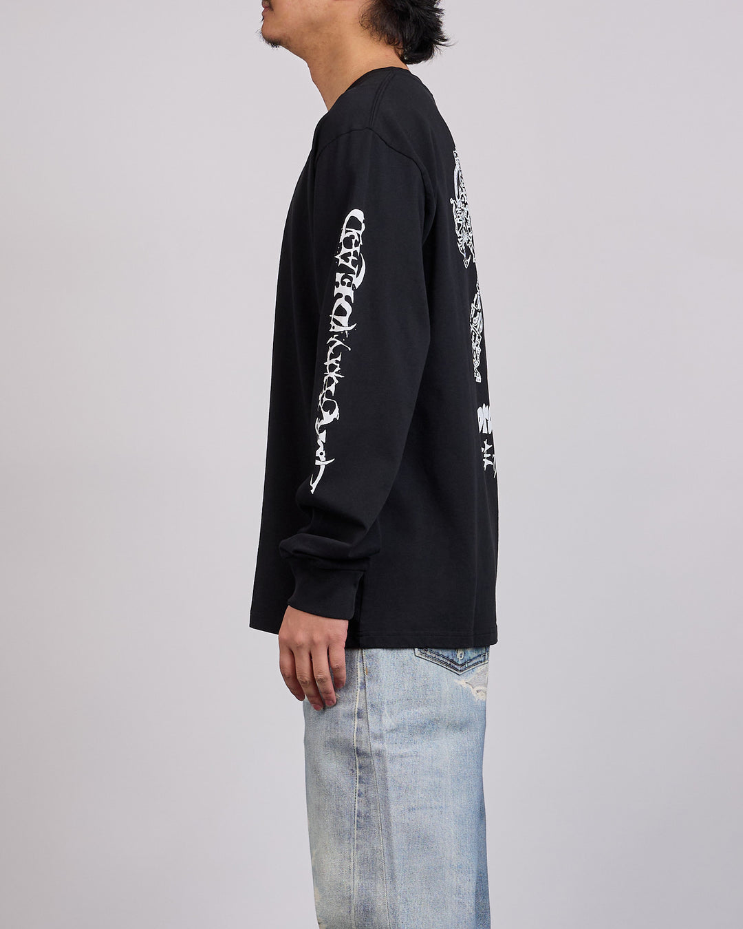 Brain Dead Skull Mech Long Sleeve T-Shirt Black