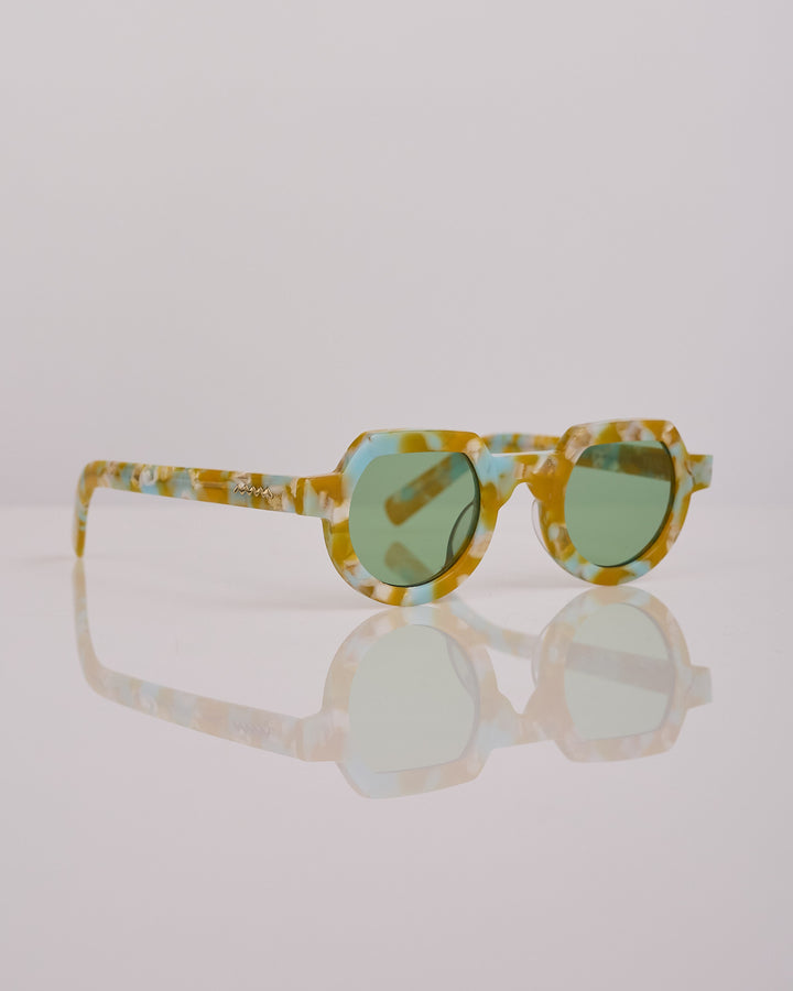 Brain Dead Tani Post Modern Primitive Eye Protection Gold Granite