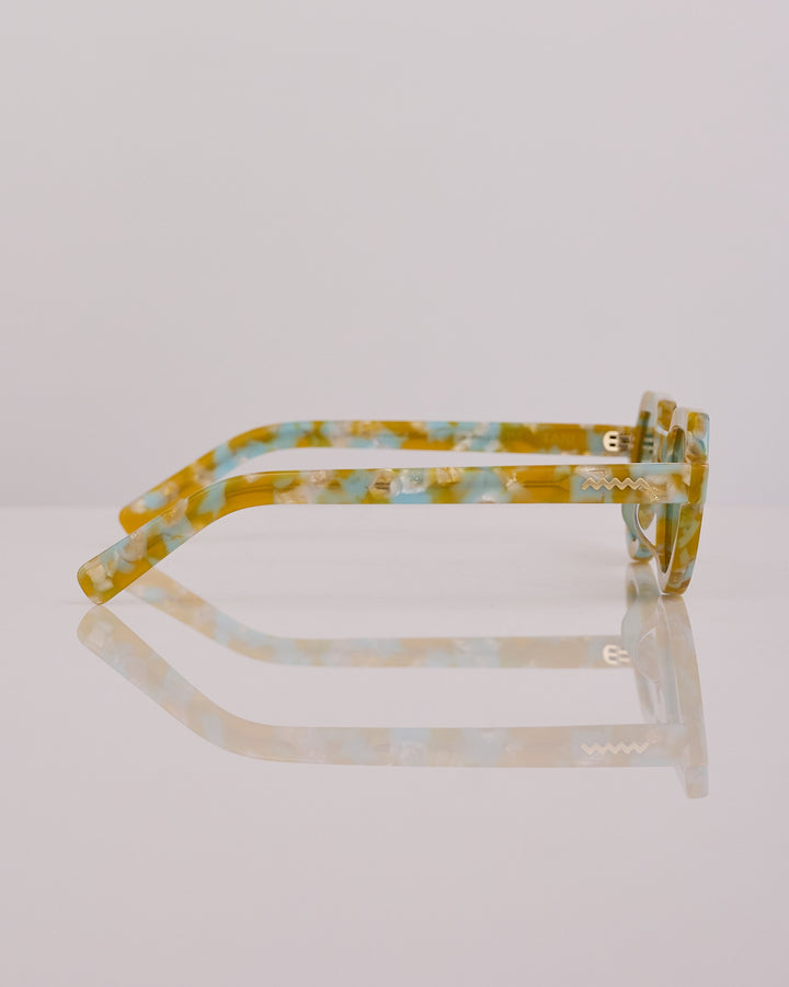 Brain Dead Tani Post Modern Primitive Eye Protection Gold Granite