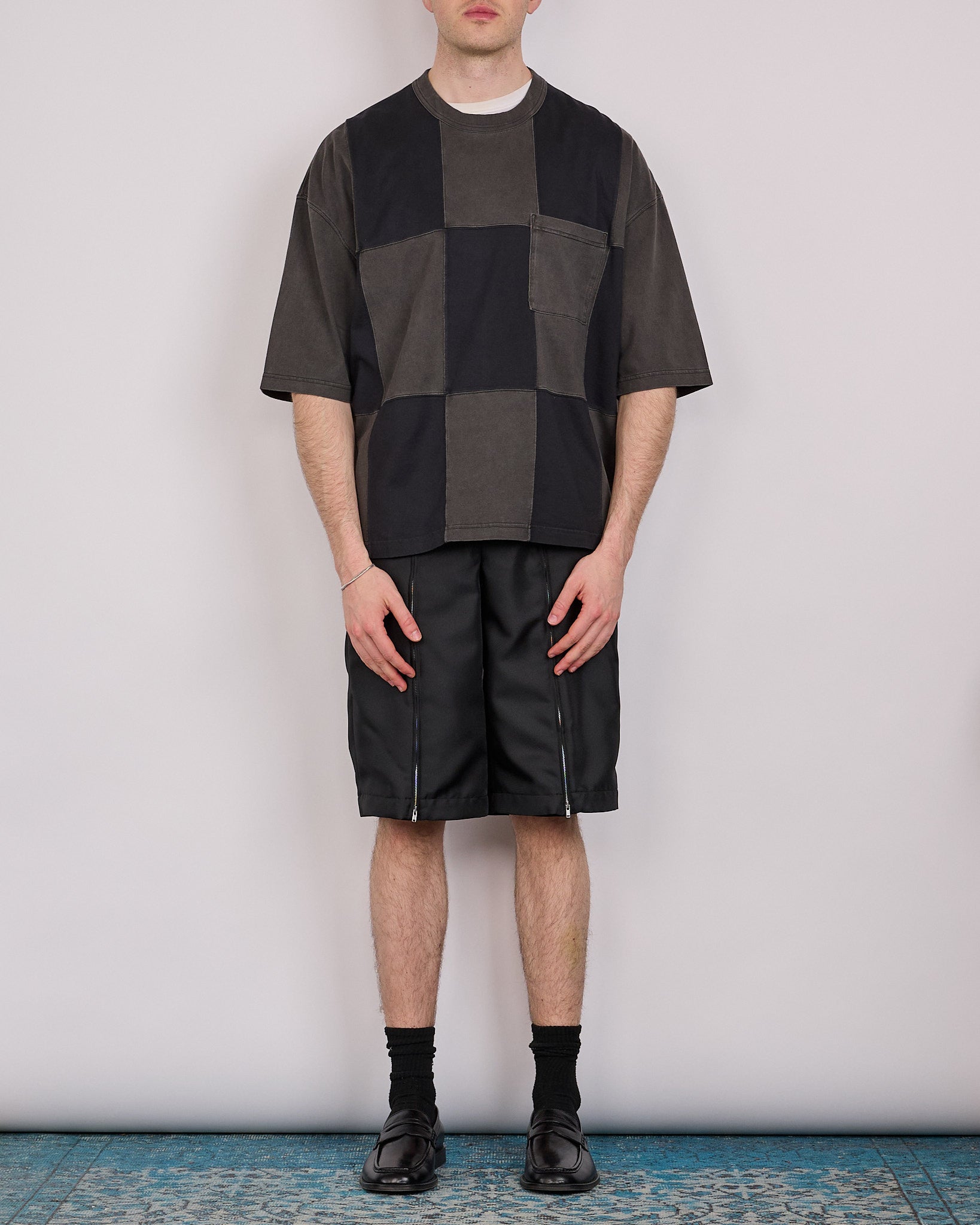 COMME des GARÇONS HOMME Plus Gabardine Zip Short Black – LESS 17