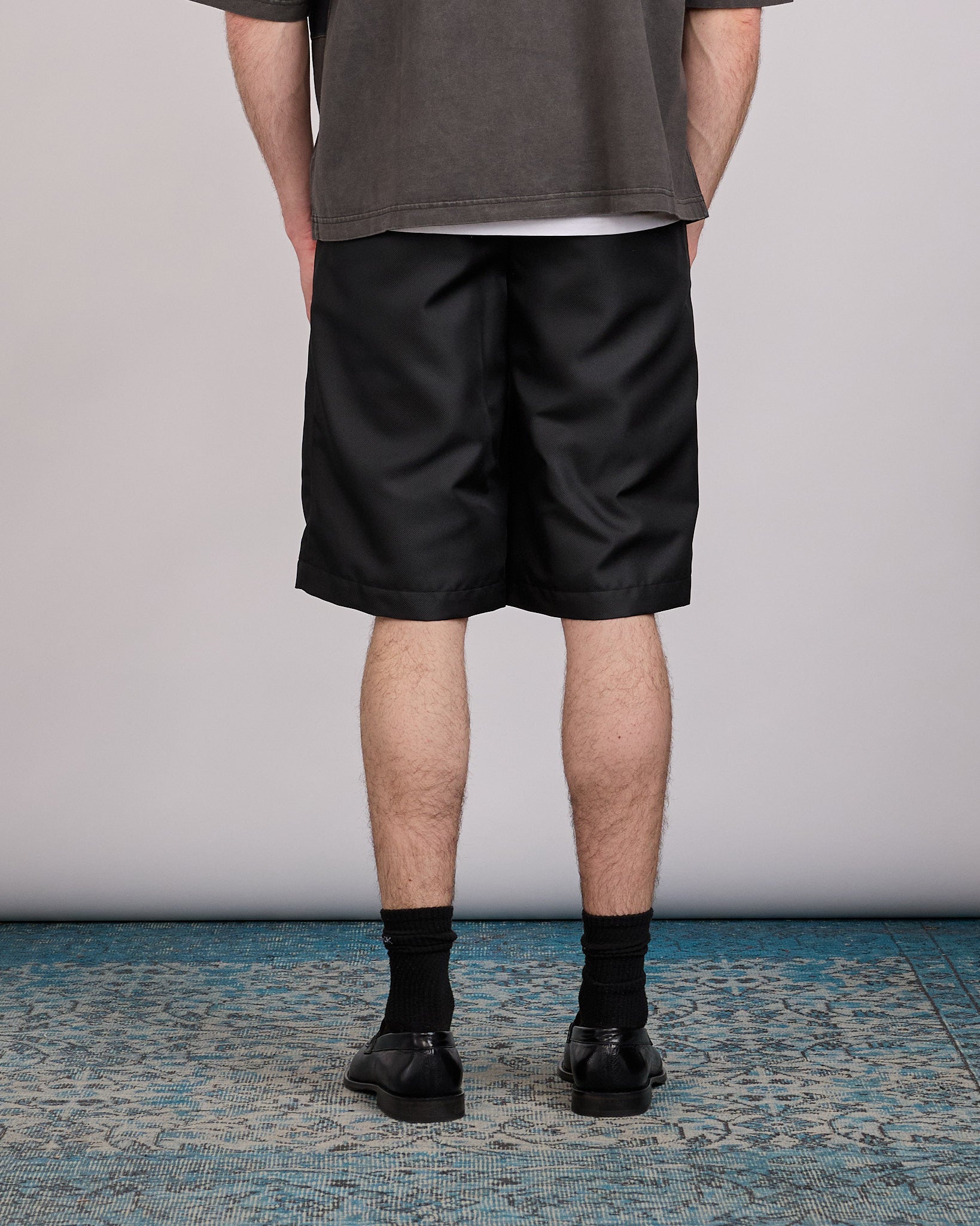 COMME des GARÇONS HOMME Plus Gabardine Zip Short Black – LESS 17