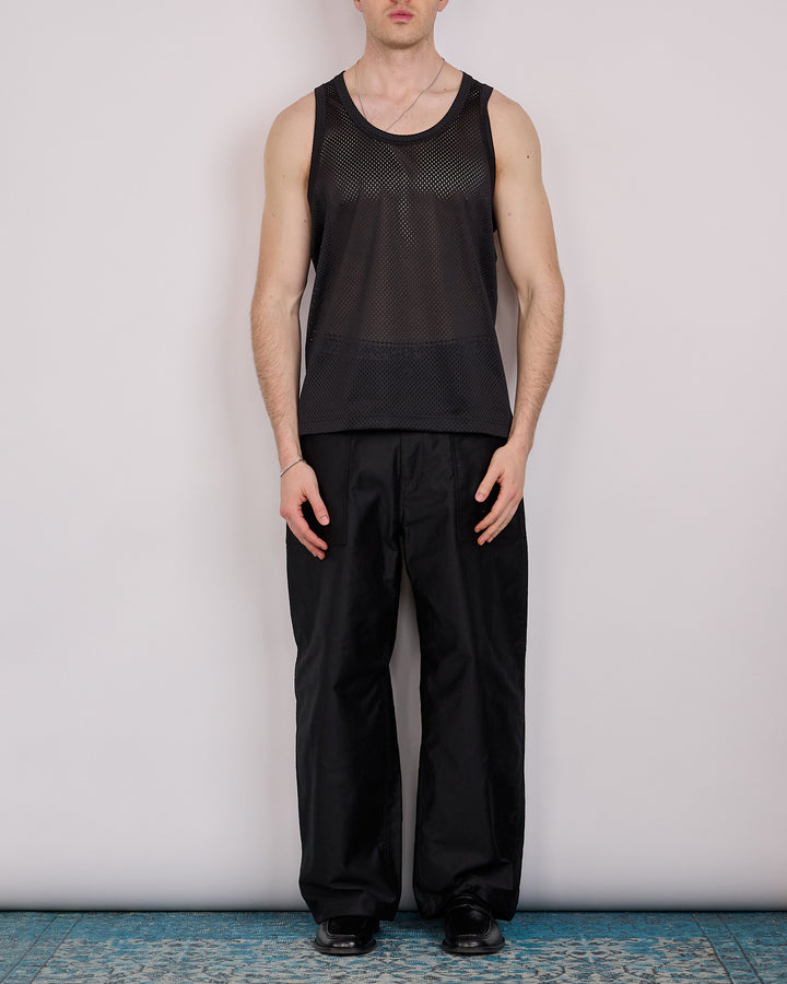 COMME des GARÇONS HOMME Plus Mesh Tank Top Black