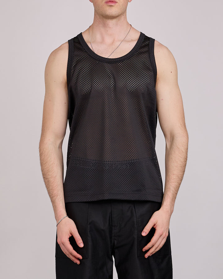 COMME des GARÇONS HOMME Plus Mesh Tank Top Black