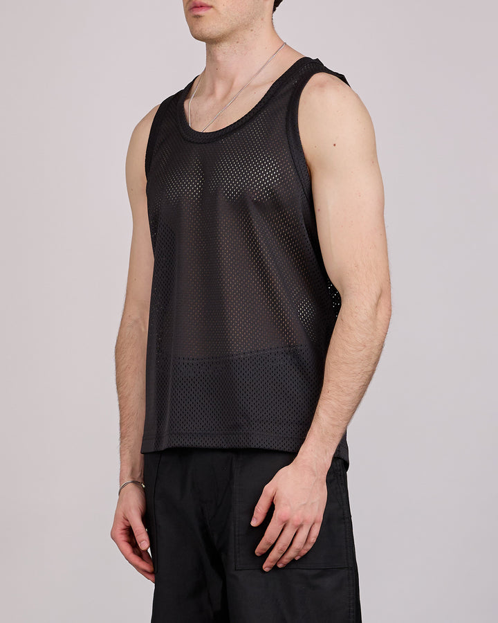 COMME des GARÇONS HOMME Plus Mesh Tank Top Black