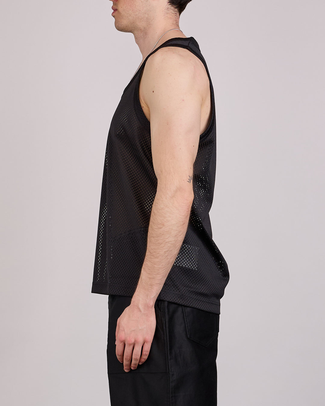 COMME des GARÇONS HOMME Plus Mesh Tank Top Black