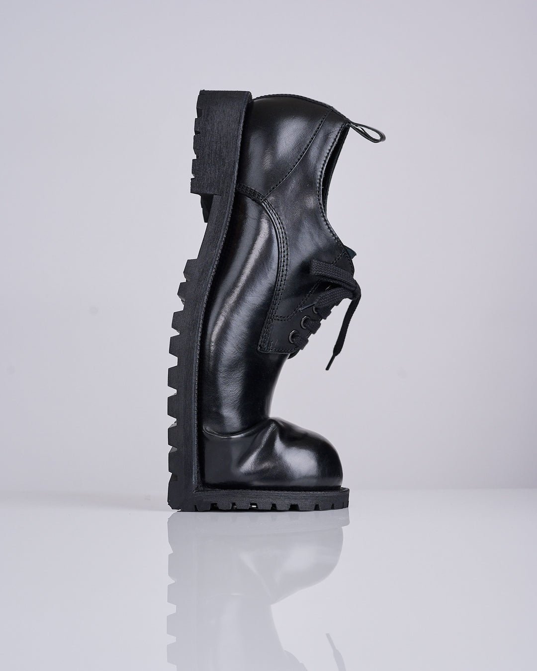 COMME des GARÇONS HOMME Plus x Kids Love Gaite Crushed Toe Derby Black