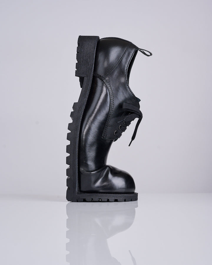 COMME des GARÇONS HOMME Plus x Kids Love Gaite Crushed Toe Derby Black