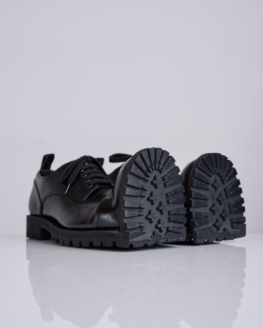 COMME des GARÇONS HOMME Plus x Kids Love Gaite Crushed Toe Derby Black