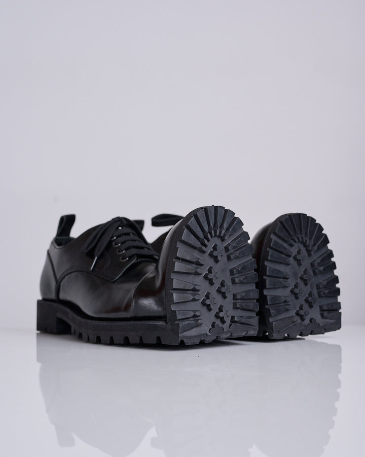 COMME des GARÇONS HOMME Plus x Kids Love Gaite Crushed Toe Derby Black