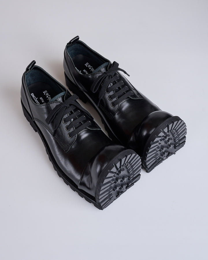 COMME des GARÇONS HOMME Plus x Kids Love Gaite Crushed Toe Derby Black