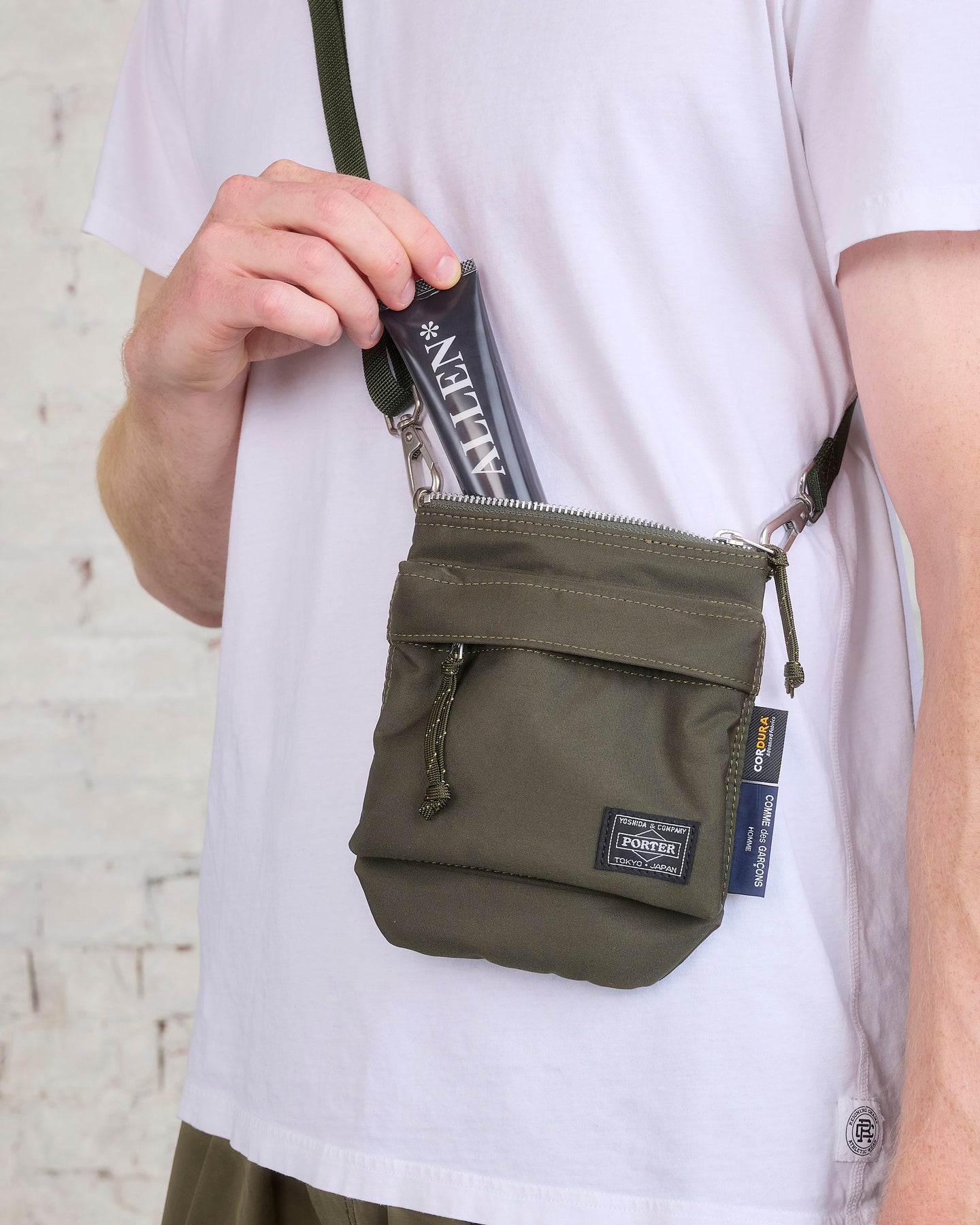 Comme des Garçons Homme Porter Front Harness Bag — Khaki