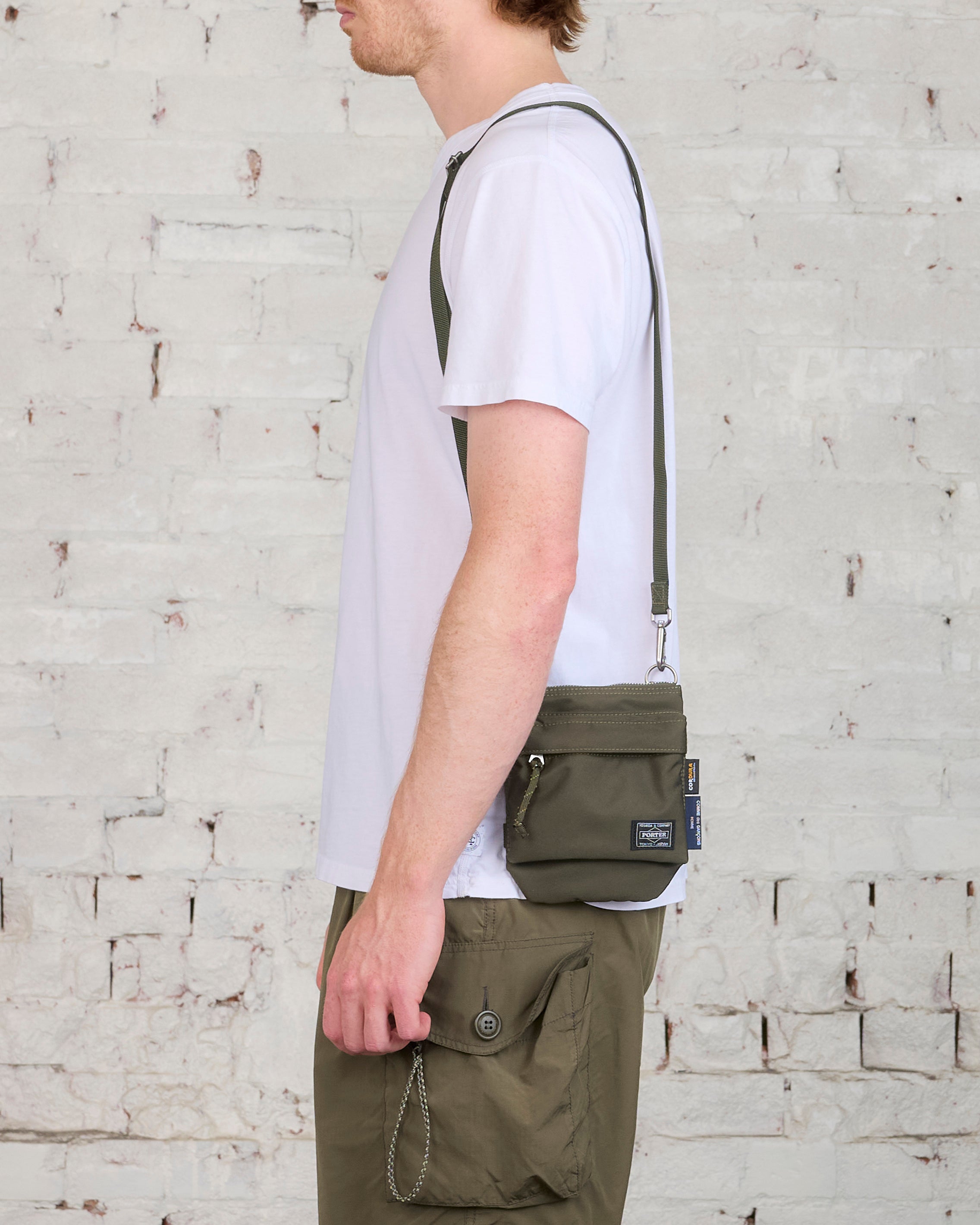 COMME des GARÇONS HOMME x Porter Cordura Pouch Bag Khaki