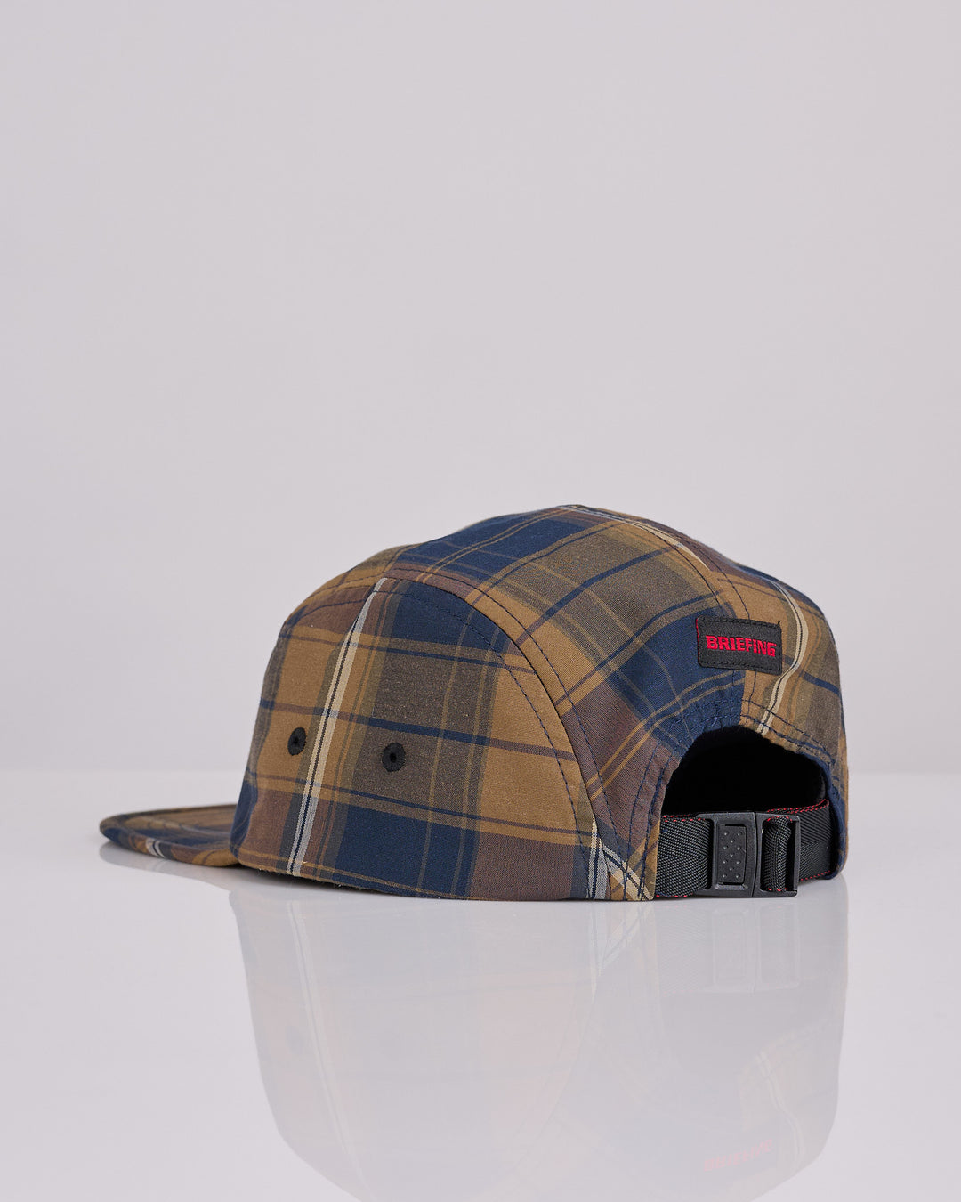 COMME des GARÇONS HOMME Briefing Check 5-Panel Cap Brown Khaki Navy