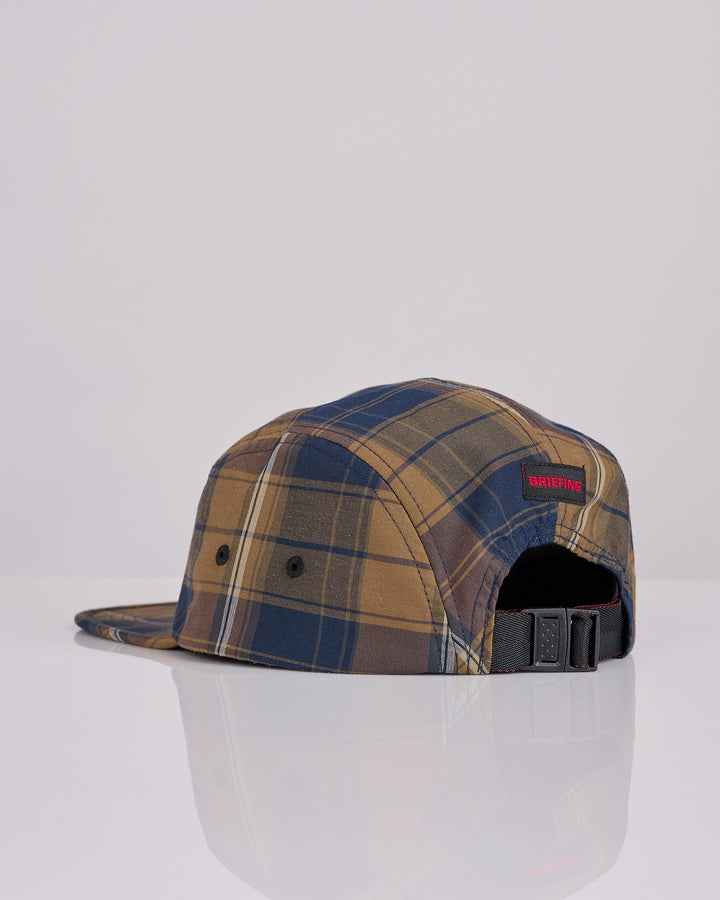 COMME des GARÇONS HOMME Briefing Check 5-Panel Cap Brown Khaki Navy