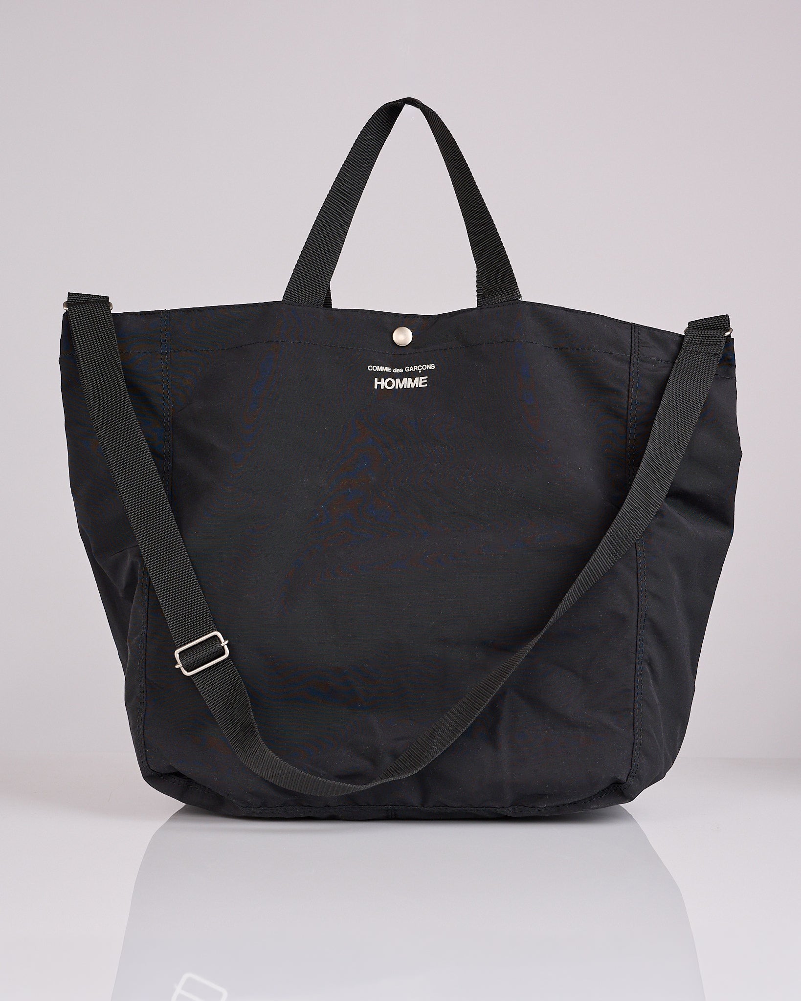 COMME des GARCONS nylon bag 希少　ドット COMME des GARÇONS HOMME Cotton-Nylon Grosgrain Logo Tote Bag Black