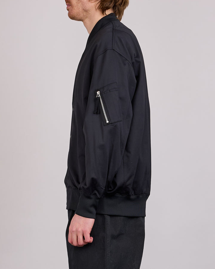 COMME des GARÇONS HOMME Cotton-Nylon Terry Cloth Cardigan Black