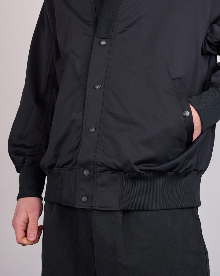 COMME des GARÇONS HOMME Cotton-Nylon Terry Cloth Cardigan Black