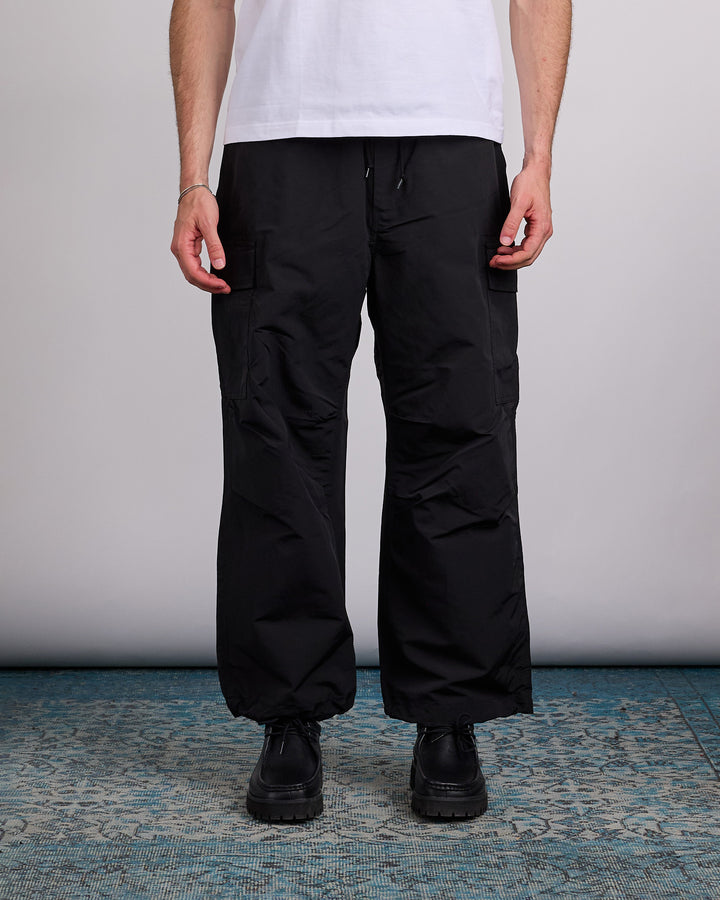COMME des GARÇONS HOMME Cotton Nylon Gros Grain Cargo Pant Black