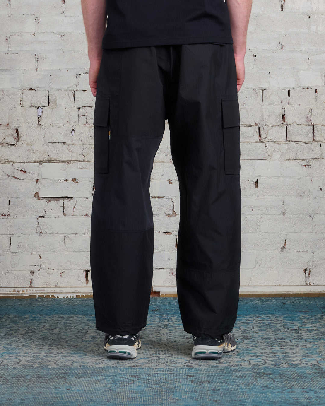 COMME des GARÇONS HOMME Cotton Nylon Mix Cloth Cargo Pant Black