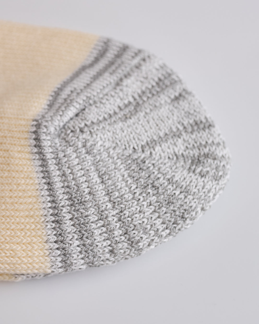 COMME des GARÇONS HOMME Cotton Stripe Sock Cream Brown