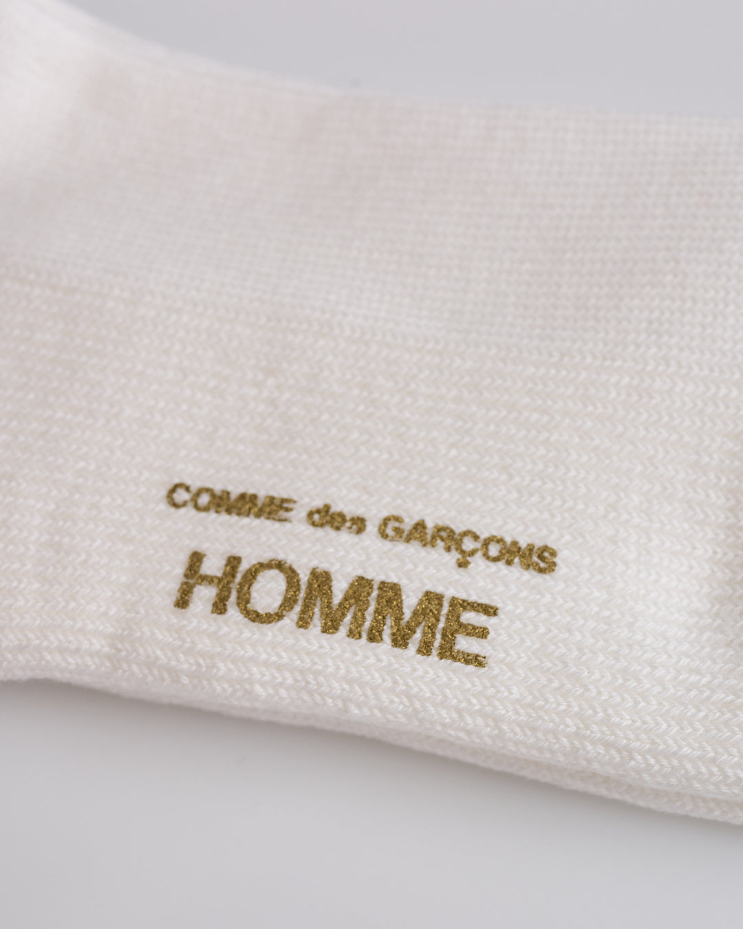 COMME des GARÇONS HOMME Cotton Stripe Sock White Navy