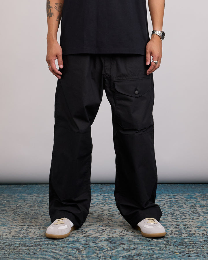 COMME des GARÇONS HOMME Cotton Weather Cloth Cargo Pant Black