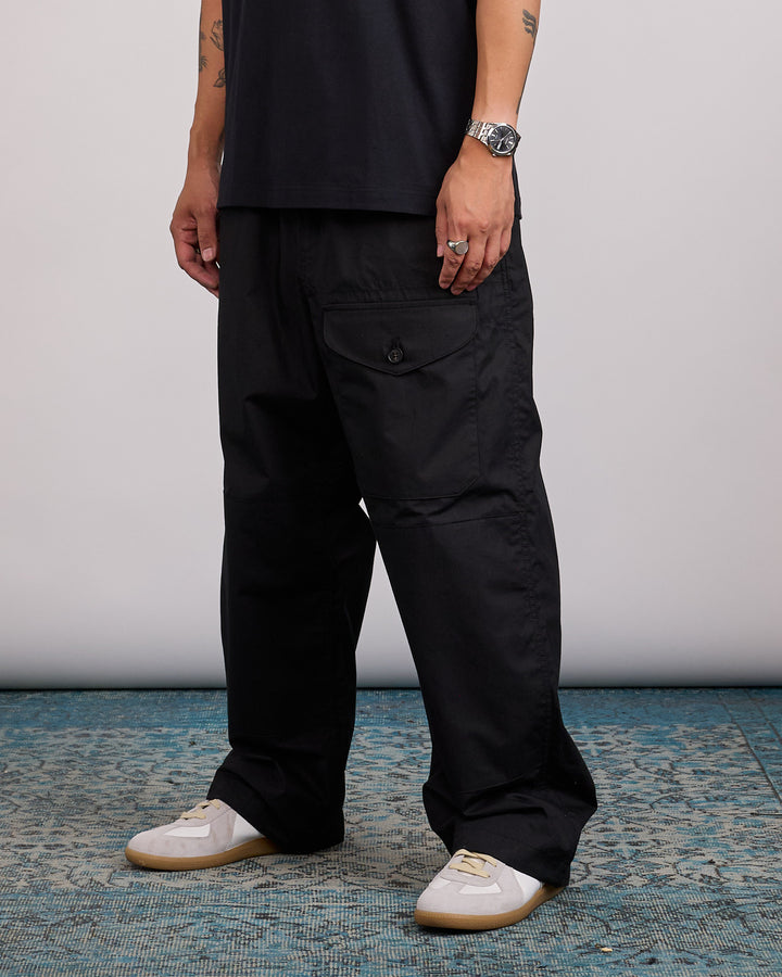 COMME des GARÇONS HOMME Cotton Weather Cloth Cargo Pant Black