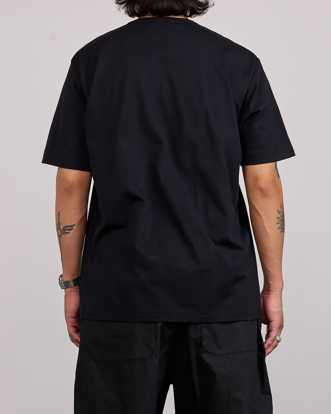 COMME des GARÇONS HOMME Cotton Jersey Logo Print T-Shirt Black
