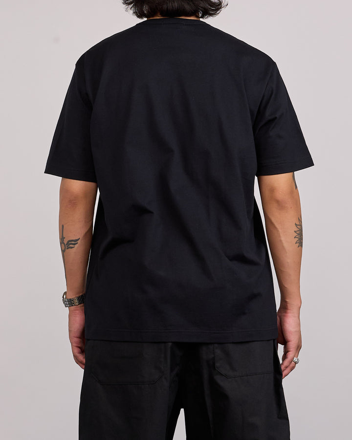 COMME des GARÇONS HOMME Cotton Jersey Logo Print T-Shirt Black