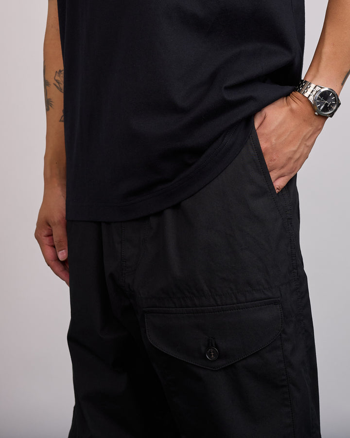 COMME des GARÇONS HOMME Cotton Weather Cloth Cargo Pant Black