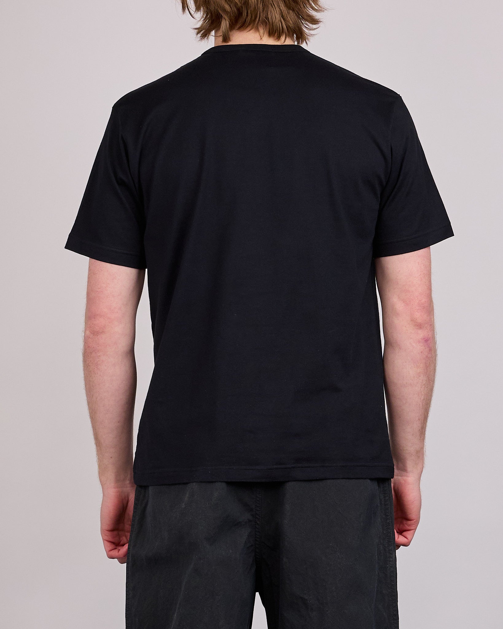 COMME des GARÇONS HOMME Jersey Chest Logo T-Shirt Black – LESS 17