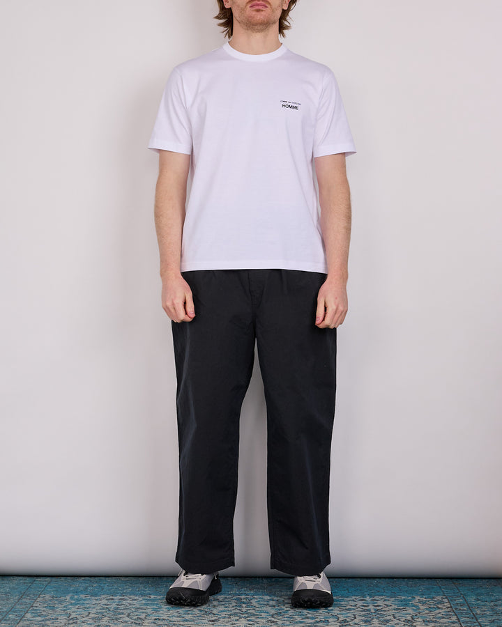 COMME des GARÇONS HOMME Jersey Chest Logo T-Shirt White