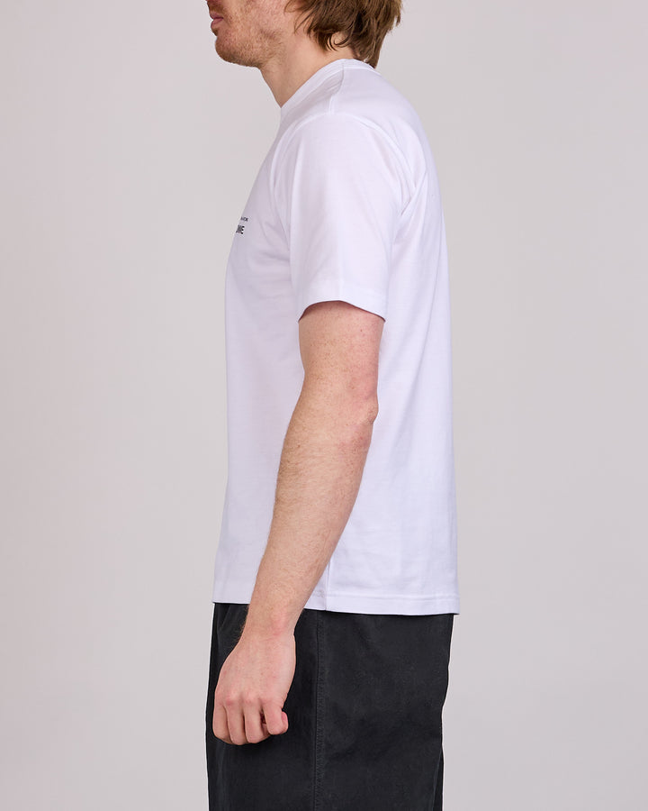 COMME des GARÇONS HOMME Jersey Chest Logo T-Shirt White