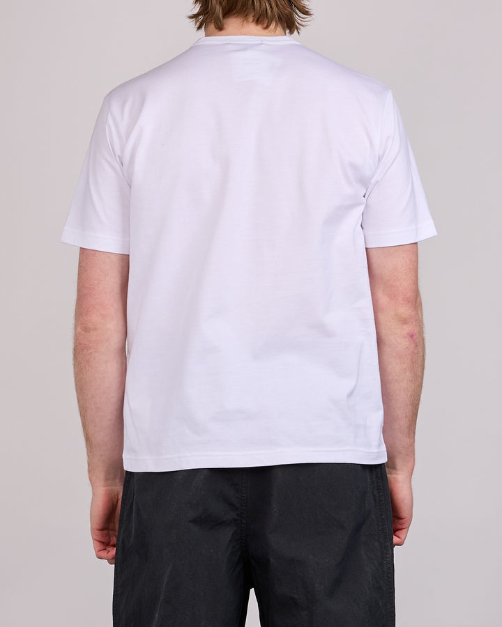 COMME des GARÇONS HOMME Jersey Chest Logo T-Shirt White