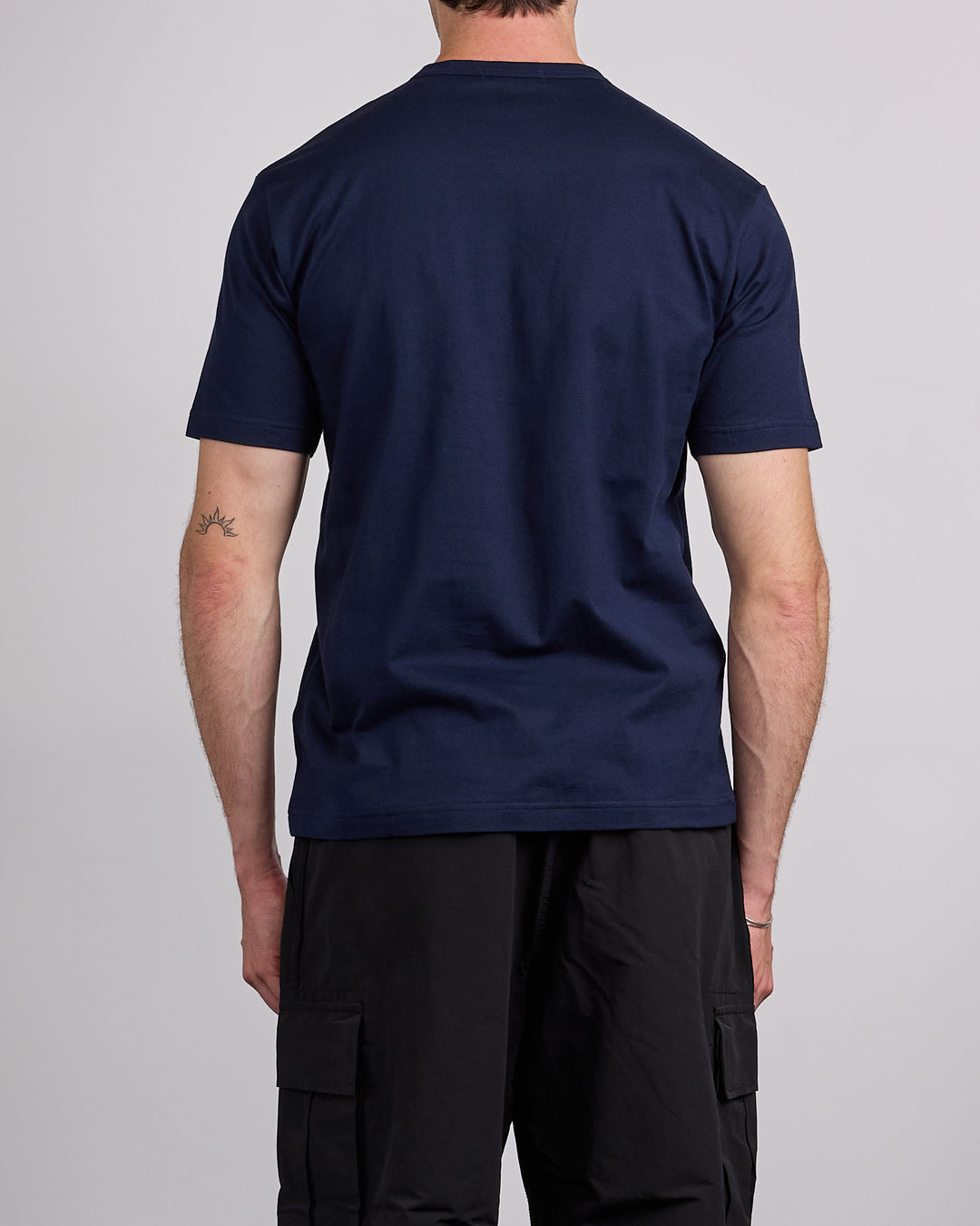 COMME des GARÇONS HOMME Jersey Cotton Logo Print T-Shirt Navy