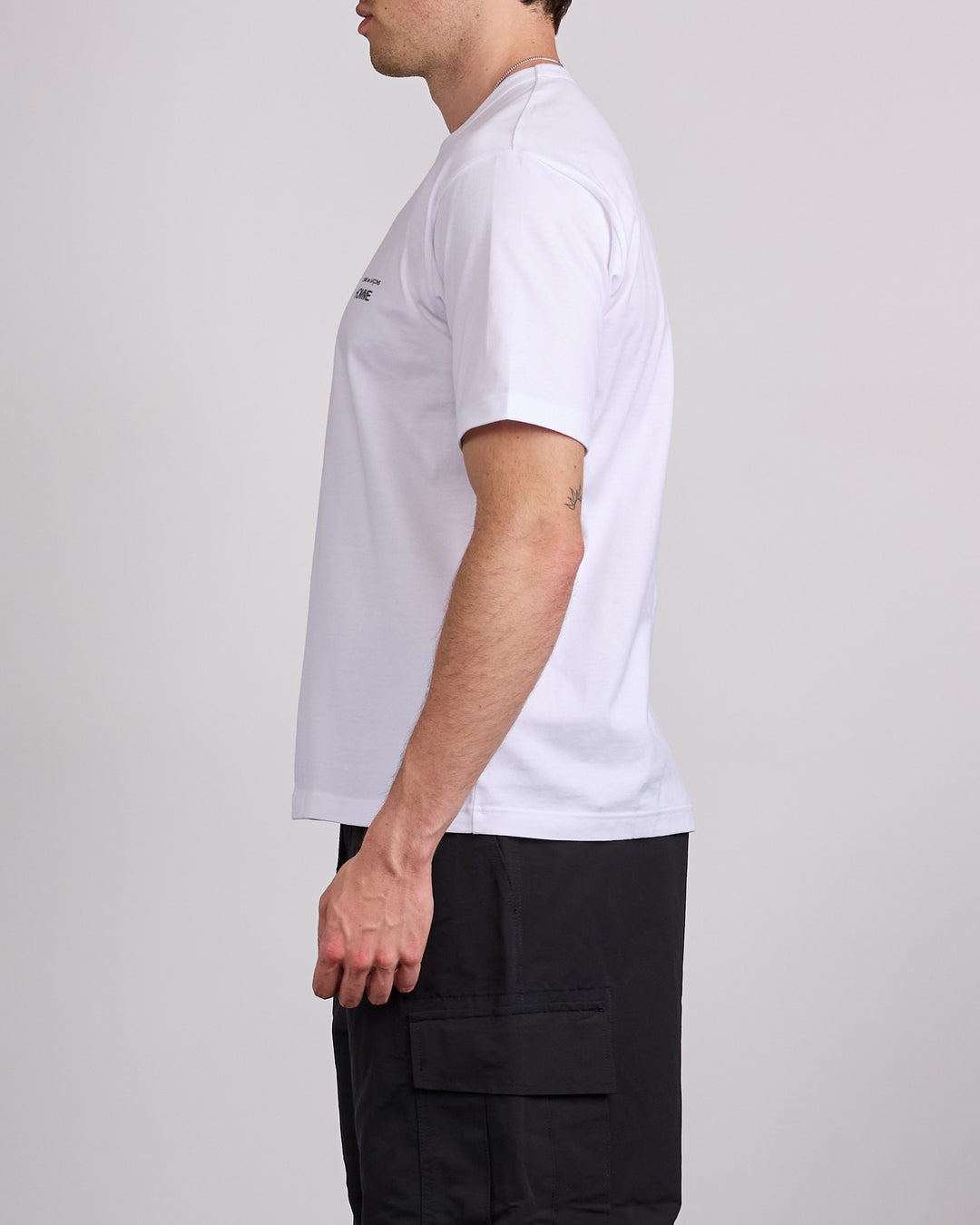 COMME des GARÇONS HOMME Jersey Cotton Logo Print T-Shirt White