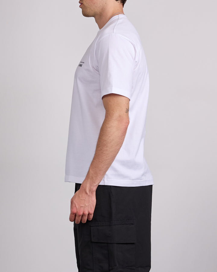 COMME des GARÇONS HOMME Jersey Cotton Logo Print T-Shirt White