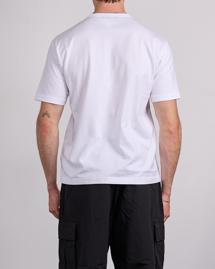 COMME des GARÇONS HOMME Jersey Cotton Logo Print T-Shirt White