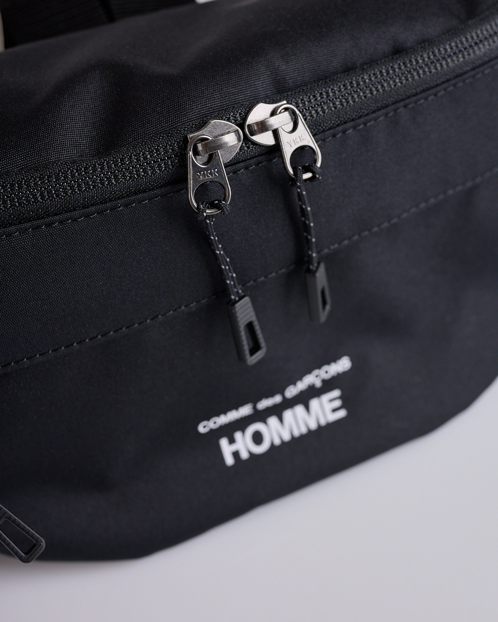 COMME des GARÇONS HOMME Logo Cordura Waistbag Black – LESS 17