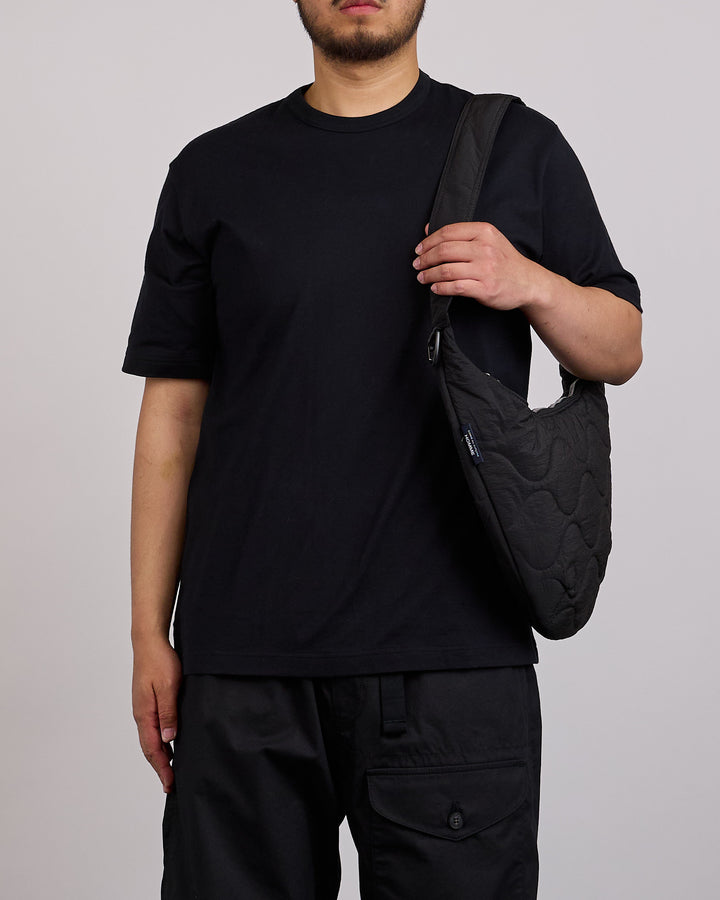 COMME des GARÇONS HOMME Nylon Ripstop Quilted Sling Bag Black