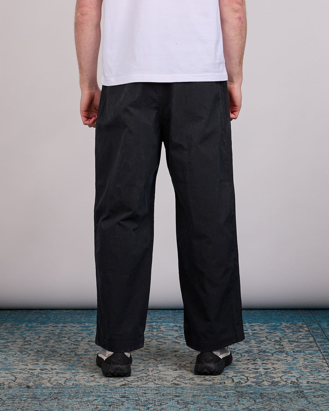 COMME des GARÇONS HOMME Oxford Nylon Pleated Pant Black