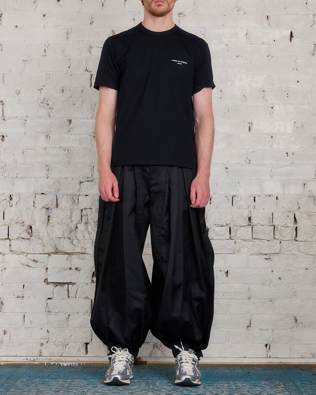 COMME des GARÇONS HOMME Plus Nylon Twill Volume Pant Black