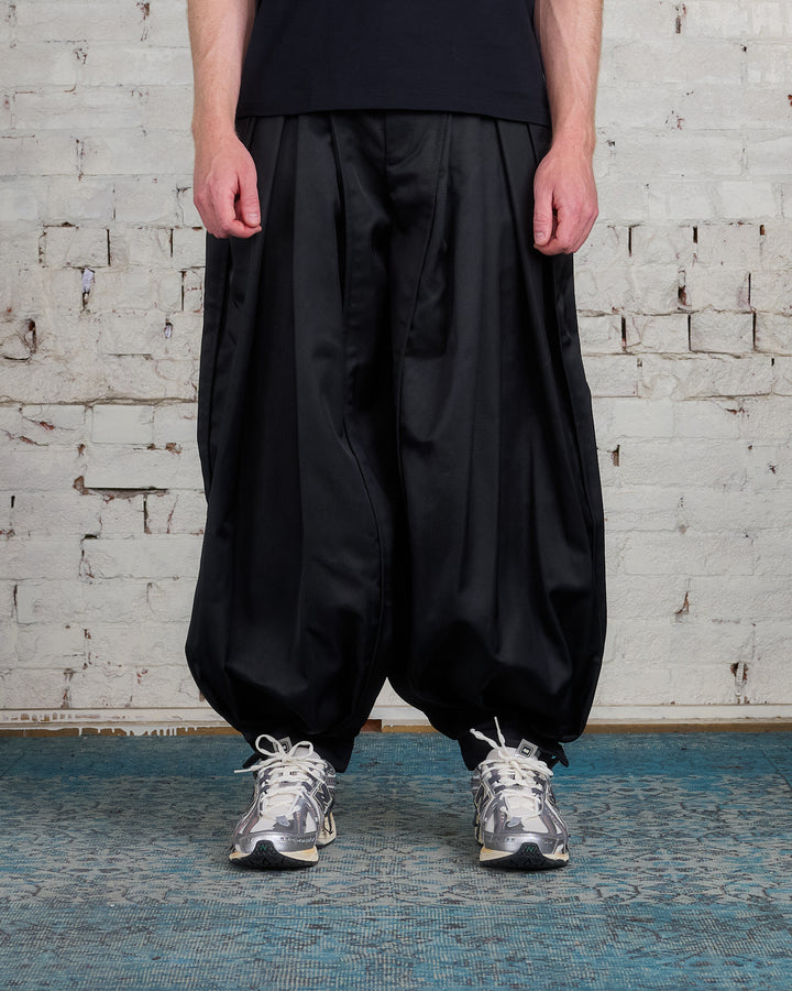 COMME des GARÇONS HOMME Plus Nylon Twill Volume Pant Black