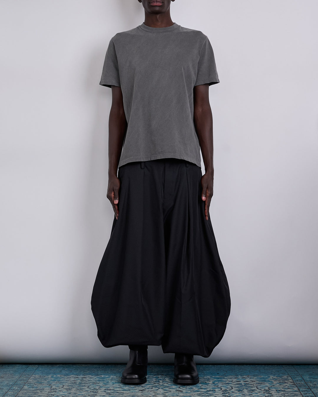 COMME des GARÇONS HOMME Plus Polyester Gabardine Balloon Pant Black