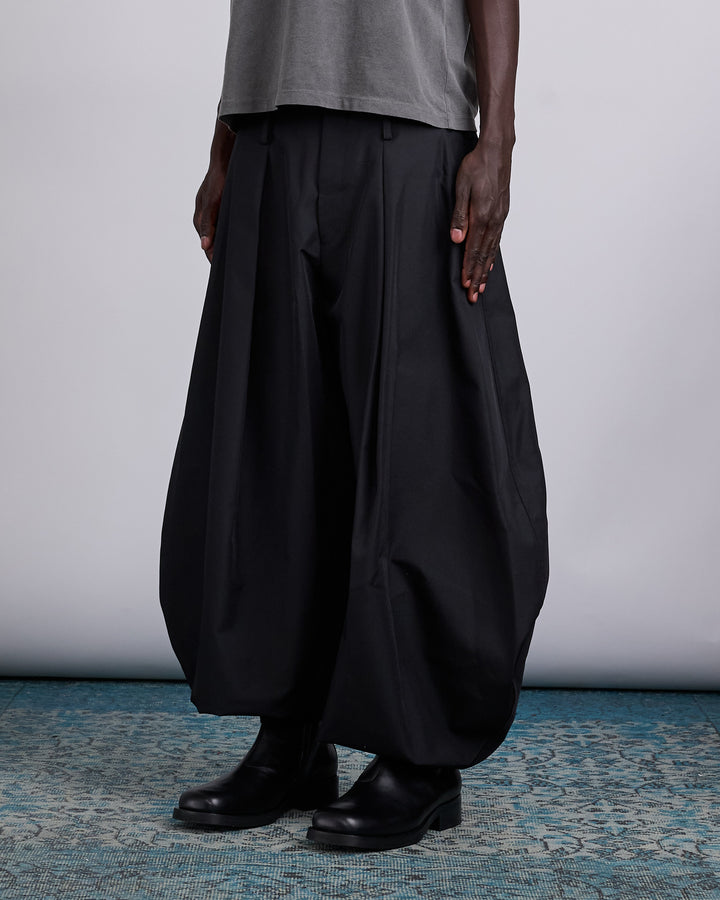 COMME des GARÇONS HOMME Plus Polyester Gabardine Balloon Pant Black