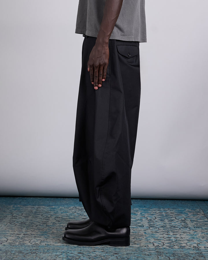 COMME des GARÇONS HOMME Plus Polyester Gabardine Balloon Pant Black