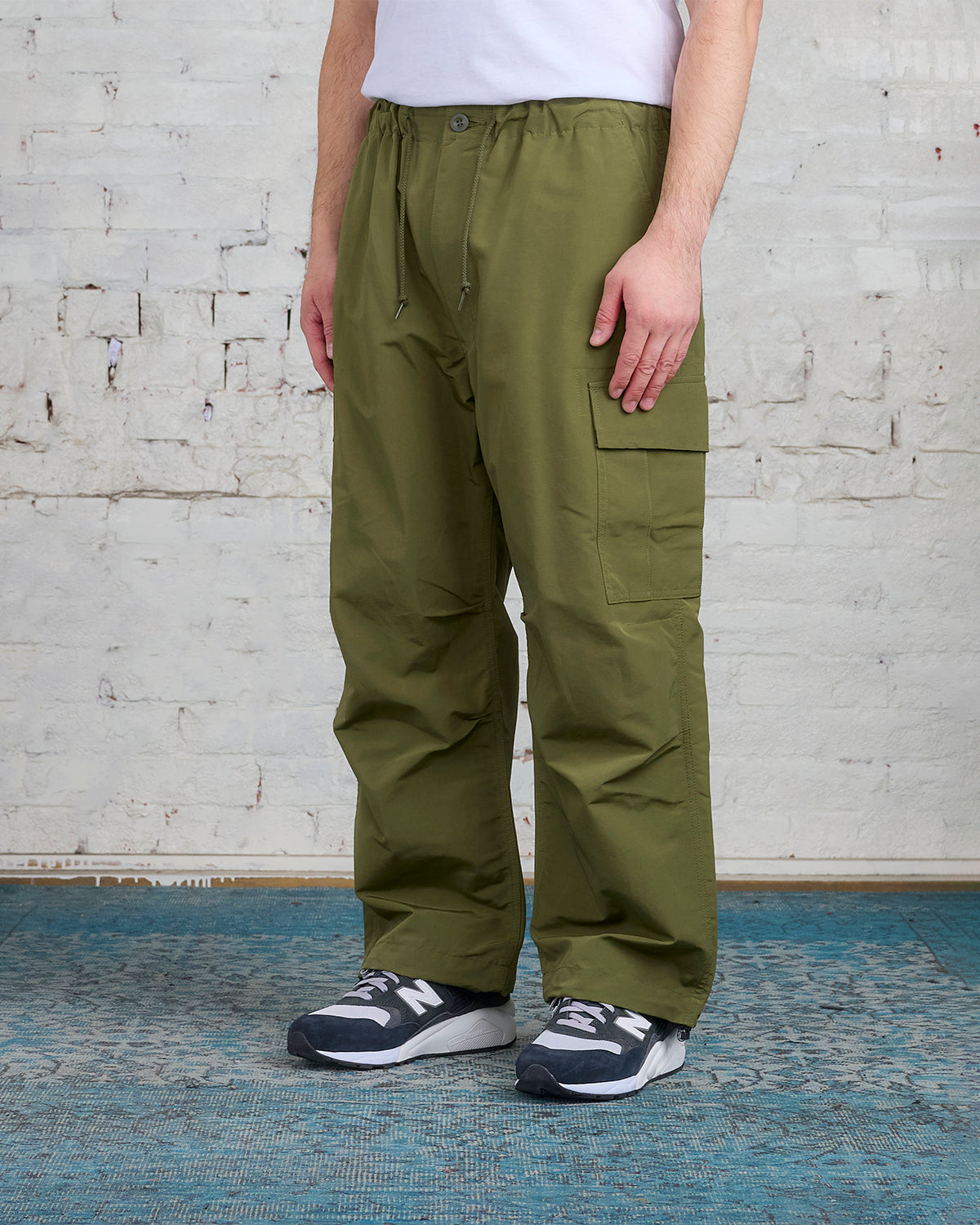 COMME des GARÇONS HOMME Polyester Heavy Twill Cargo Pant Khaki