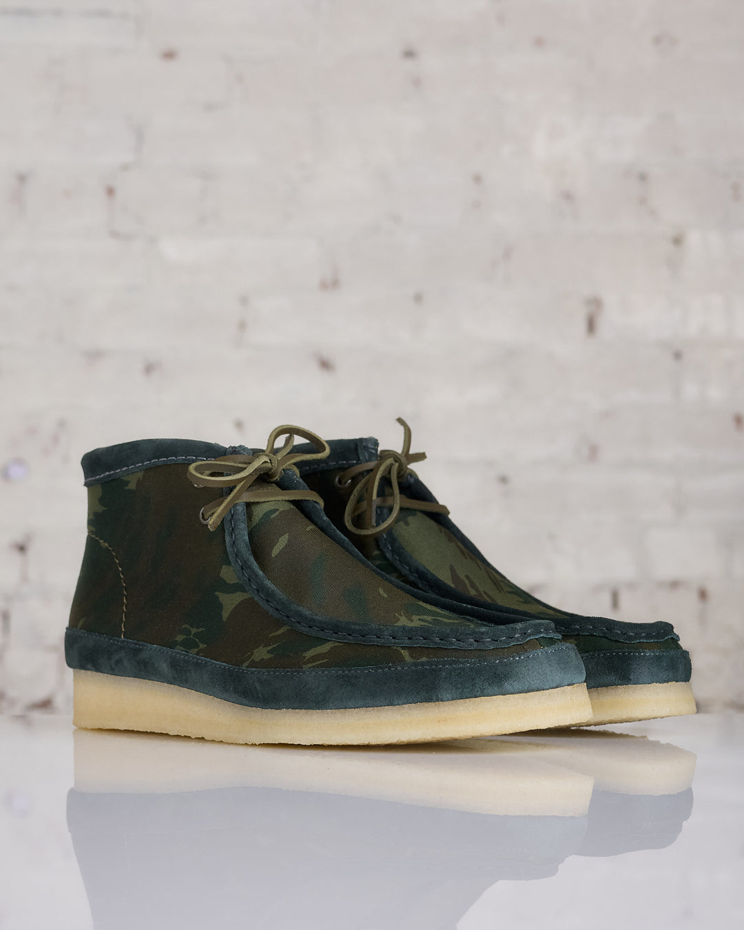 Clarks Originals Men's Wallabee Green Camouflage โ LESS 17