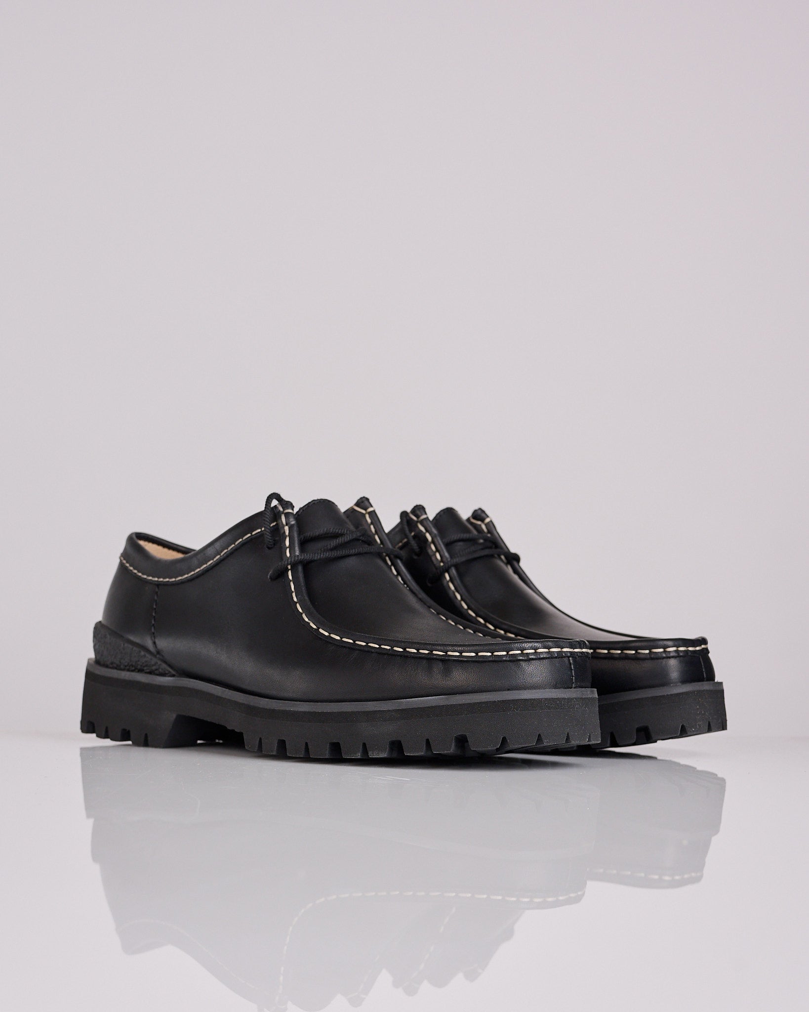 Clarks Originals Walla Yukoner Black Leather – LESS 17